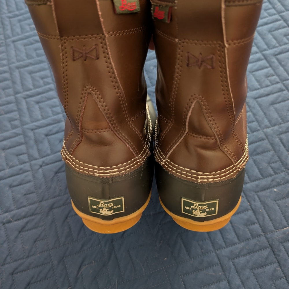 Bass Brown and Black Duck Boots - Picture 3 of 6